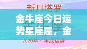 金牛座今日运势星座屋，稳健前行，收获与成功在望