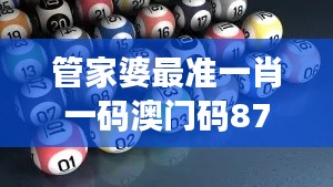 管家婆最准一肖一码澳门码87期：对预测结果的独到见解与分析